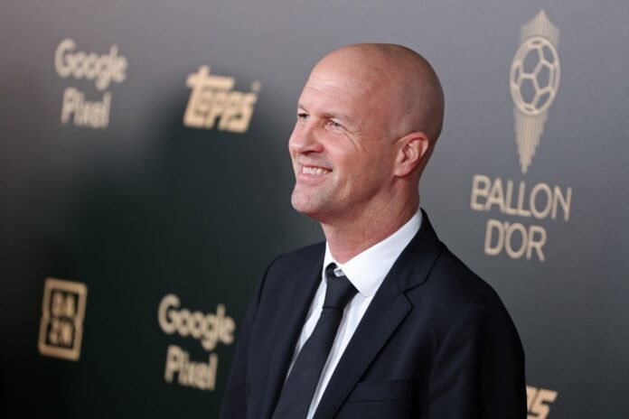 PARIS, FRANCE - OCTOBER 28: Jordi Cruyff attends the 68th Ballon D'Or Photocall at Theatre Du Chatelet on October 28, 2024 in Paris, France.