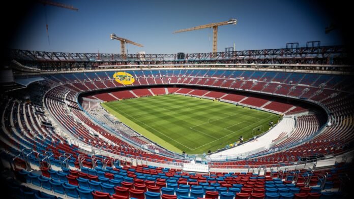 BARCELONA, SPAIN - A view of Spotify Camp Nou.